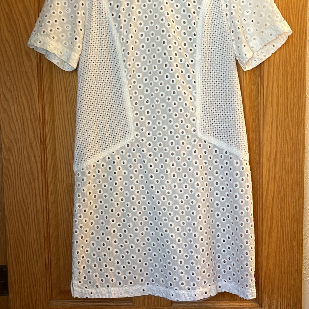 Trina Turk White Marquise Circle Eyelet Dress (Size 10) - Picture 5 of 9
